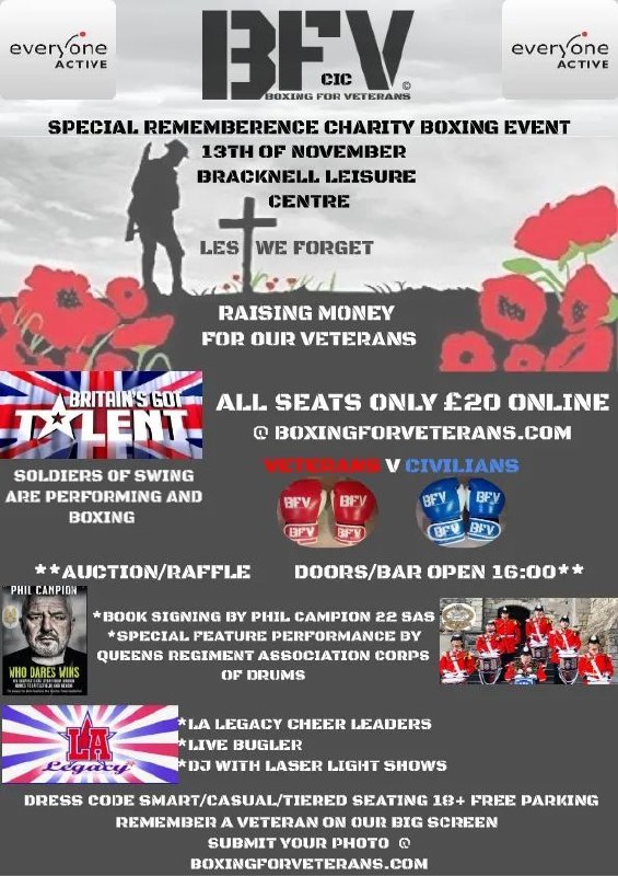 BFV Bracknell 13 November 2021 event poster