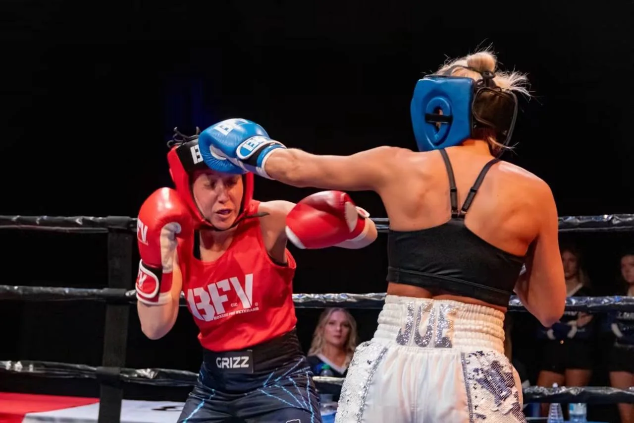 Two boxers competing at a BFV event