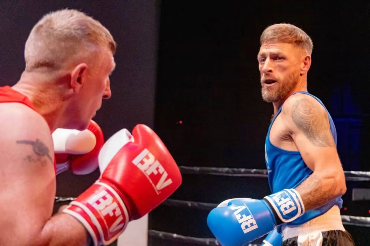 Two BFV boxers facing each other during a bout
